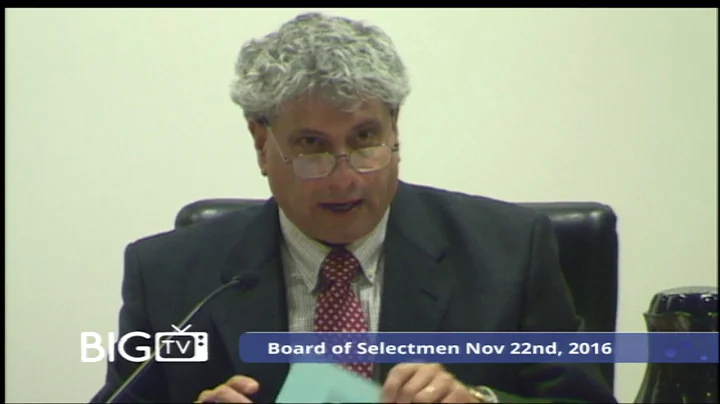 Board of Selectmen 11/22/16