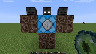 what if you create a WITHEEER GOLEM in MINECRAFT