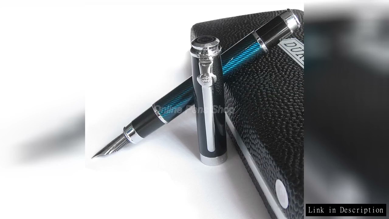 Duke Classic Green & Silver Carbon Fiber Fountain Pen M Nib 0.5mm For Business Writing Pen GFP011