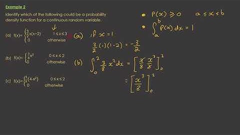 Methods 12 Continuous Random Variables Example 2
