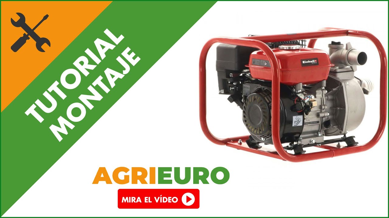 Montaje Motobomba de gasolina Einhell GC-PW 46 - 6 hp - 2 pulgadas - YouTube
