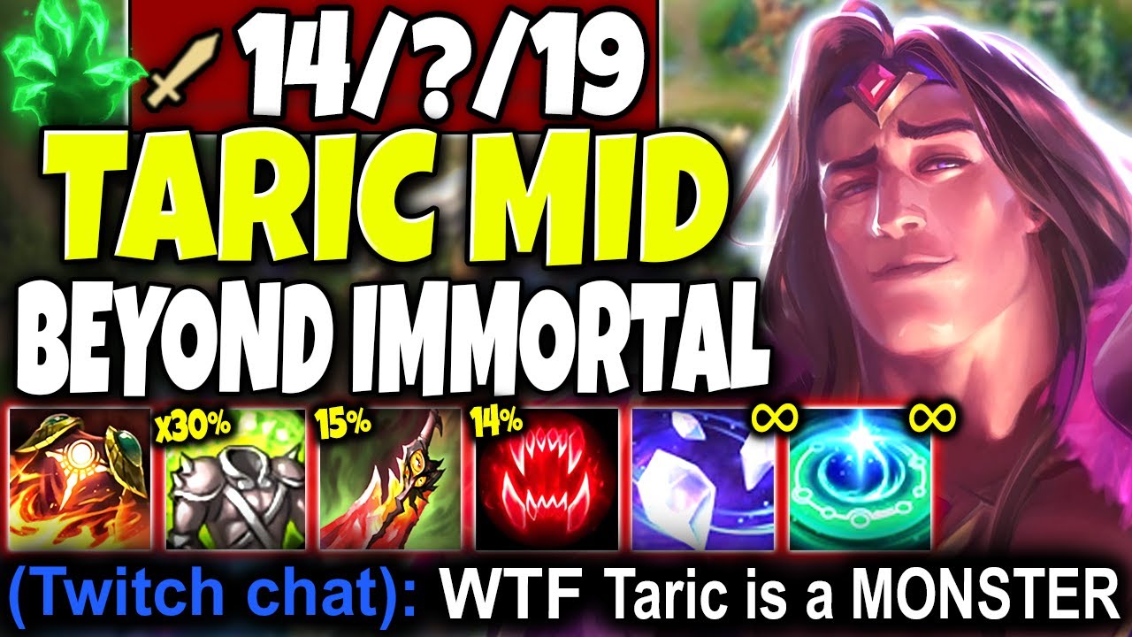 Are you ready for this Riot? TARIC is something BEYOND IMMORTAL 🔥 LoL Mid Taric Season 10 Gameplay