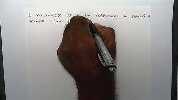 Two Sample Confidence Intervals