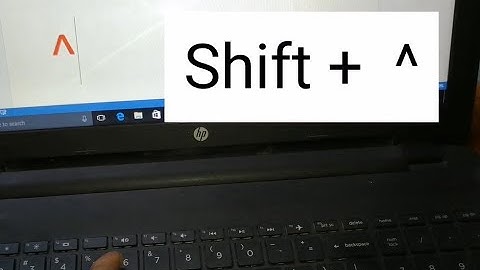 laptop me caret ka symbol kaise type kare !! how to type caret symbol in laptop keyboard