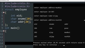 c program to store and display    multiple employee record using structure | array of structure in c