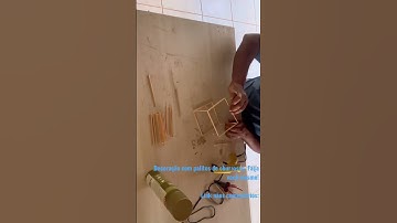 Diy Artesanato com palitos de churrasco. Decoração fácil para sua casa!