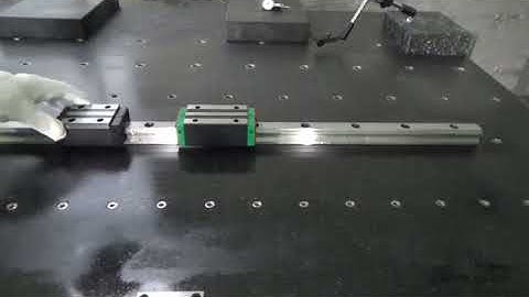 Linear guide bearing block testing video high smooth,high precision