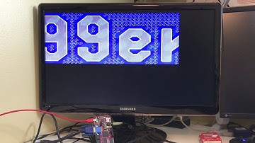 Megademo running on FPGA CPU