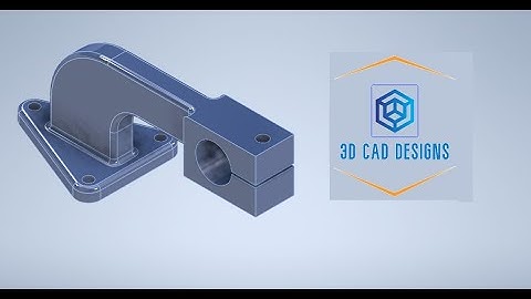 Autodesk Inventor Tutorial: How to Design a 3D Part using Extrude, Extrude Cut, Fillet, Plane, ....