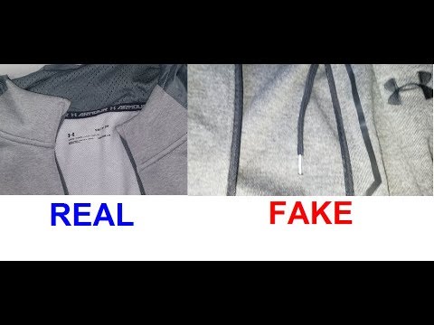 Real vs Fake Under Armour zip up jacket 