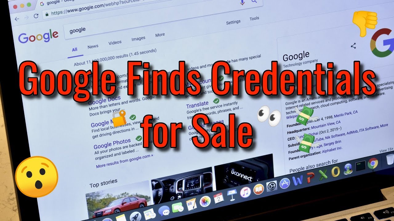Google Finds Stolen Credentials for Sale on Dark Web! ~ Hacker Daily 11/13/15