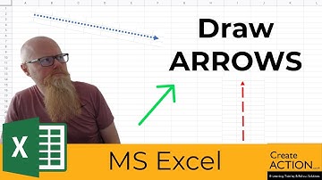 HOW TO draw an ARROW in Excel!