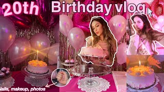 20th BIRTHDAY VLOG! | grwm, photos, nails, decor + more