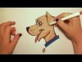 Learn how to draw easy a cute dog  icanhazdraw