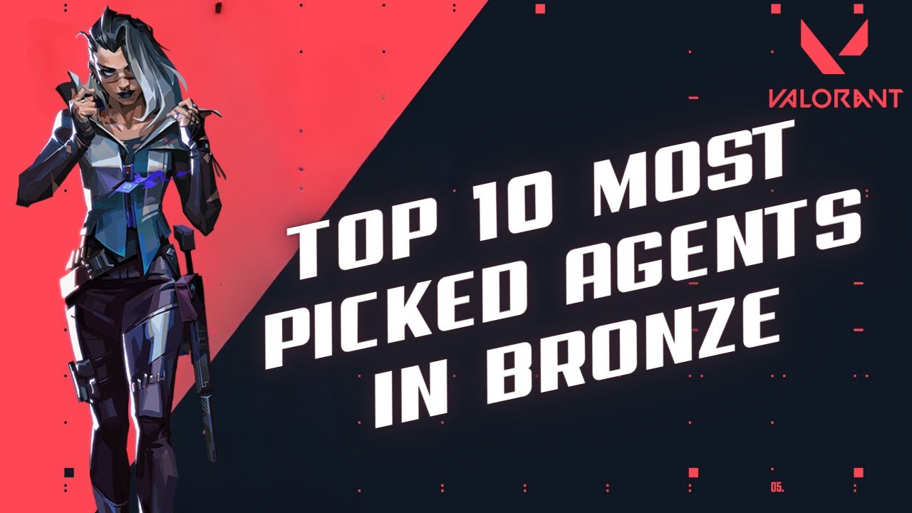Valorant TOP 10 Most Picked Agents in Bronze 2024?