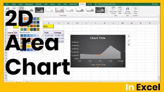 How to Create 2D Area Chart in Excel- 2D Area Chart Excel Tutorial