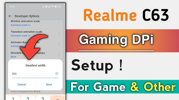 Realme C63 How To Change DPi ! Realme C63 Gaming DPi