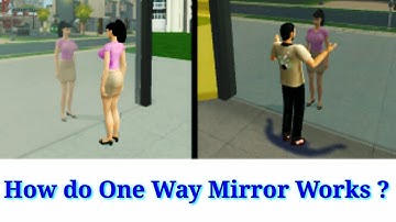 How do one way mirror works?