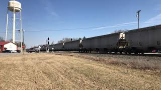 4 CSX trains in 35 minutes at Ingalls, IN