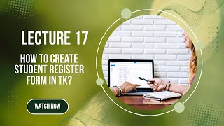17- Python GUI || How to create student registration from using tk?