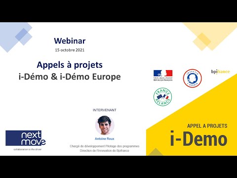 Webinar – Appels à projets i-Démo et i-Démo Europe par Bpifrance