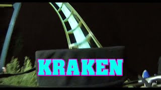 Kraken (On-Ride Night) POV Seaworld, Orlando