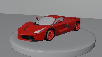 Ferrari Laferrari 3d render