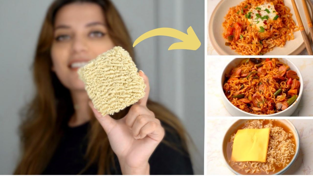 إضافات بسيطة تحول الإندومي ل ٣ وجبات لذيذة!🍜