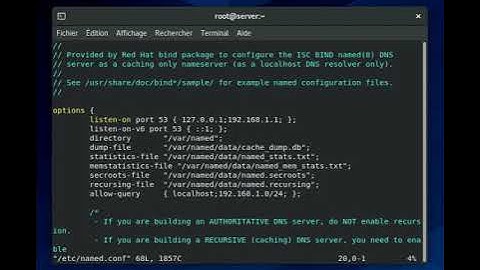Configuration du serveur DNS sur Centos 8 Stream