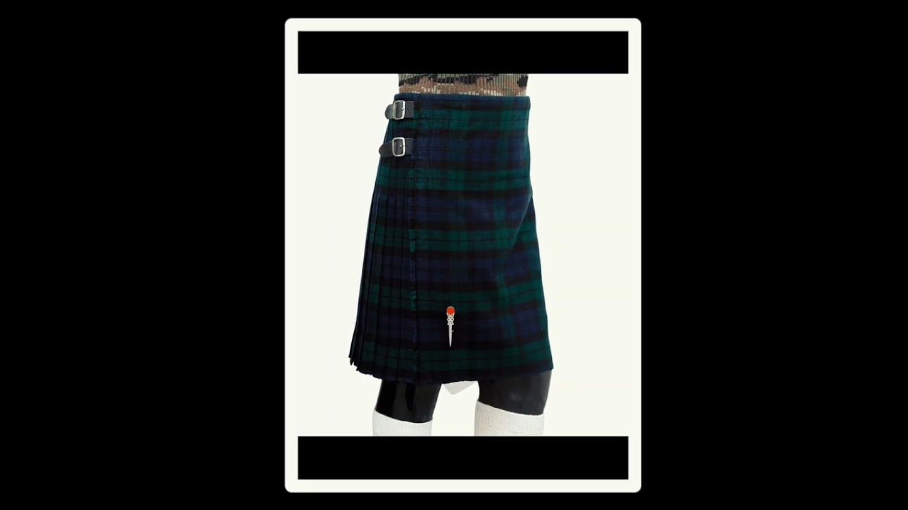 Scottish Black Watch Tartan Kilt 