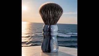 Dishi qianlong synthetic hair resin handle shaving brush 26mm shaving brush barberbrush#shavingbrush
