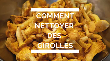 Comment enlever la terre sur les girolles ?