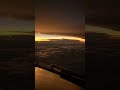 Sunset from cockpit