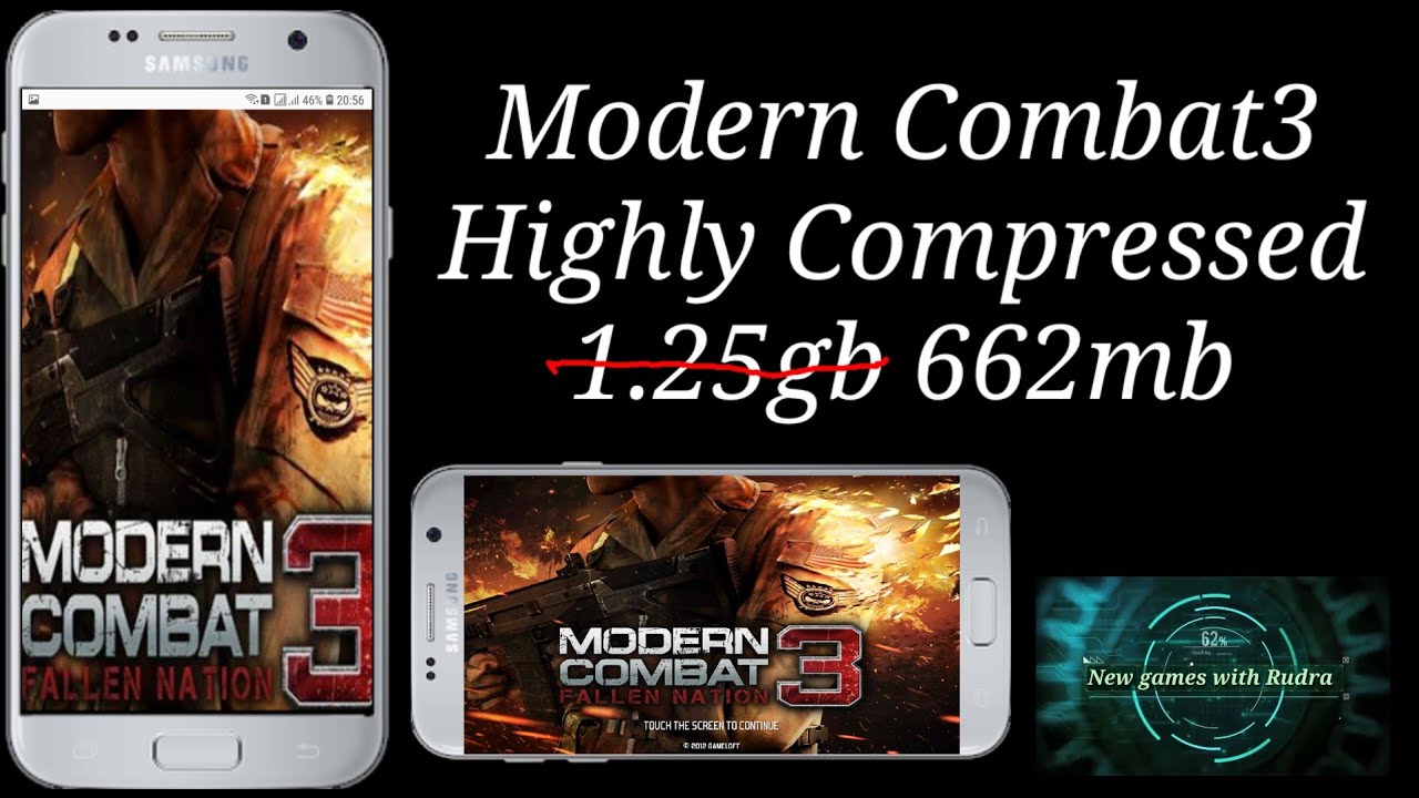 Modern combat 3 highly compressed only 662mb mod APK unlimited