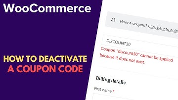 WooCommerce: How to Deactivate a Coupon Code | WordPress Tutorial