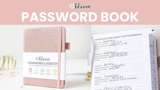 Password Book - bloom Daily Planners ®