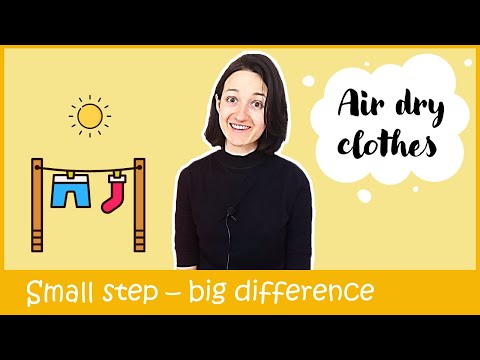 Is air drying your clothes worth it? || Small step - big difference.