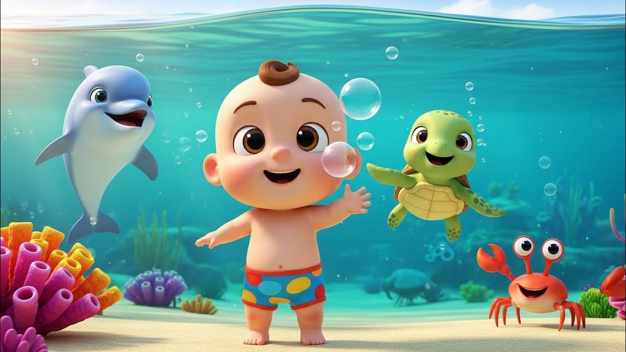 Bubble Bounce Ocean | Funny Toddler Song | Kids Rhymes