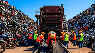 Inside a Modern Motorcycle Recycling Plant–The Amazing Way They Are Made