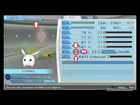HOW TO Raise ABILITY POINTS to 80 easy - Digimon Story Cyber Sleuth -  YouTube