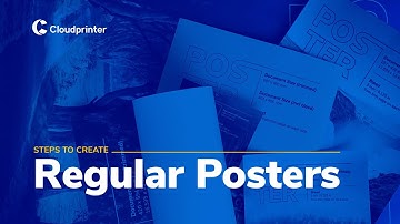 Design Regular posters for printing