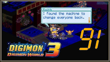 Digimon World 3 #91 - Leveling Up in Amaterasu City & Qing Long City Machine - (No Commentary)