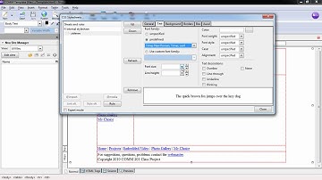 Kompozer Web Site Creation Lesson 3 Tutorial Part 1.wmv