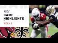 Cardinals vs. Saints Week 8 Highlights | NFL 2019