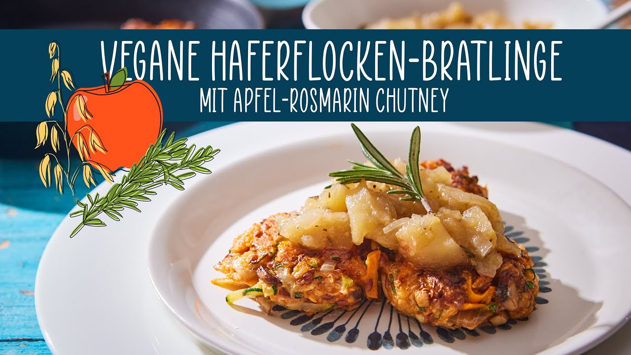 Vegane Haferflocken Gemüse Bratlinge selber machen - Rezept - YouTube