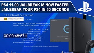 PS4 11.00 Jailbreak Got Much Faster | 50 Seconds Jailbreak