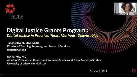 2024 Digital Justice Grant Webinar: Tools, Methods, Deliverables