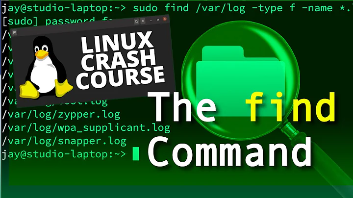 Linux Crash Course - The find command