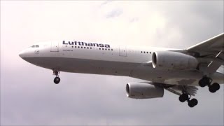 Lufthansa A330-300 D-Aikm Landing & Takeoff In Toronto On Rwy 23