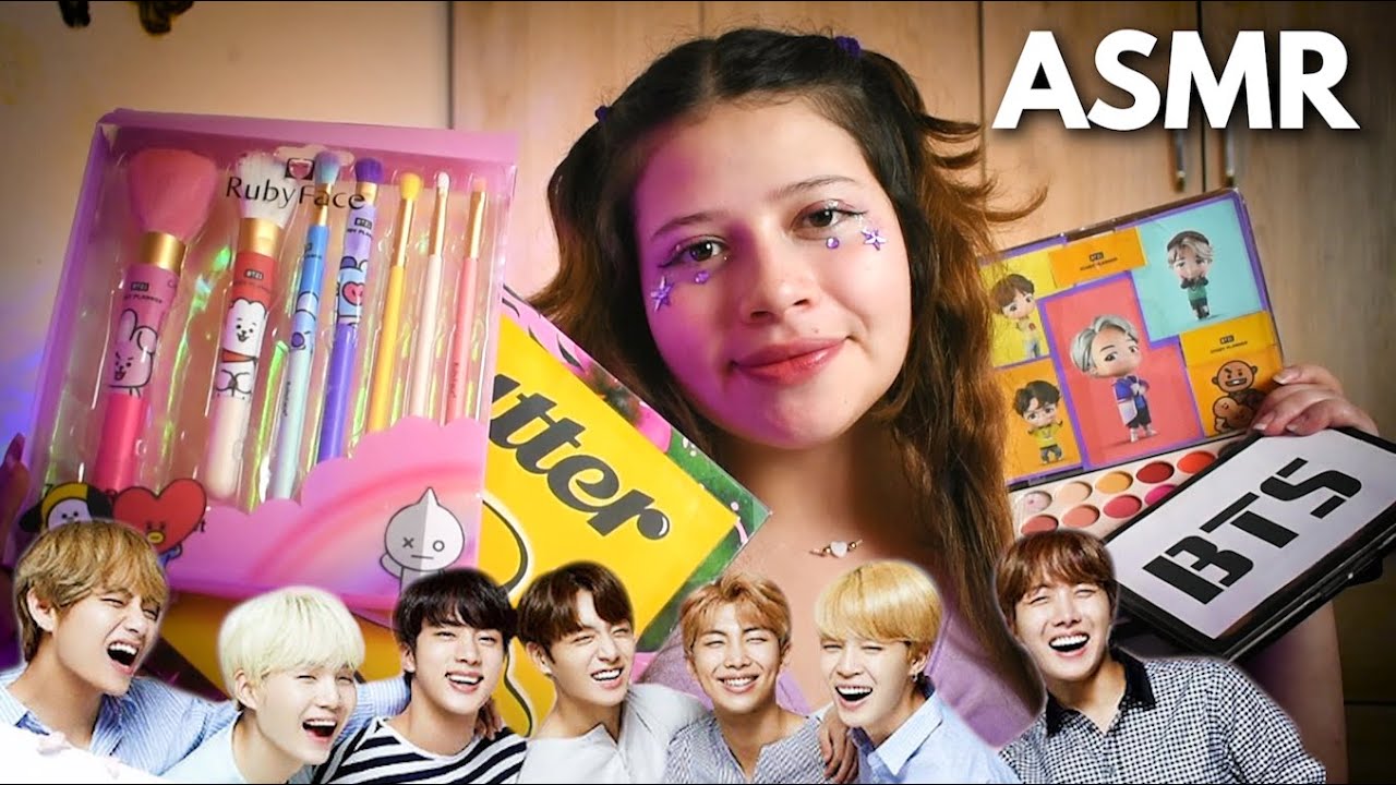 ASMR 💜💄te MAQUILLO para el concierto de BTS 💜Vivalen ASMR✨